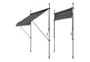 pro.tec Klemmmarkise »Stem« ohne Bohren Stahlgestell 200x120 cm Grau Bild 1