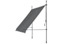 pro.tec Klemmmarkise »Stem« ohne Bohren Stahlgestell 200x120 cm Grau Bild 3