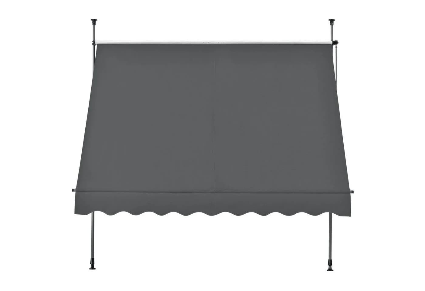 pro.tec Klemmmarkise »Stem« ohne Bohren Stahlgestell 200x120 cm Grau - Bild 4