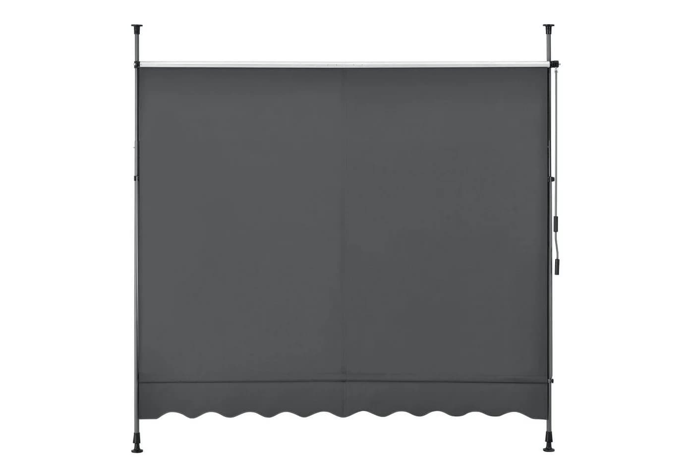 pro.tec Klemmmarkise »Stem« ohne Bohren Stahlgestell 200x120 cm Grau - Bild 5