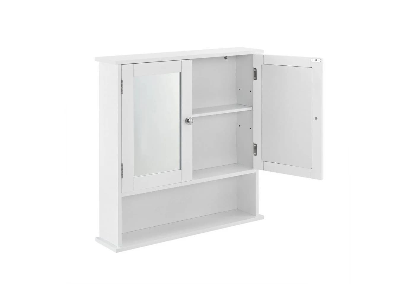 en.casa Badezimmerspiegelschrank »Freren« Weiß - Bild 3