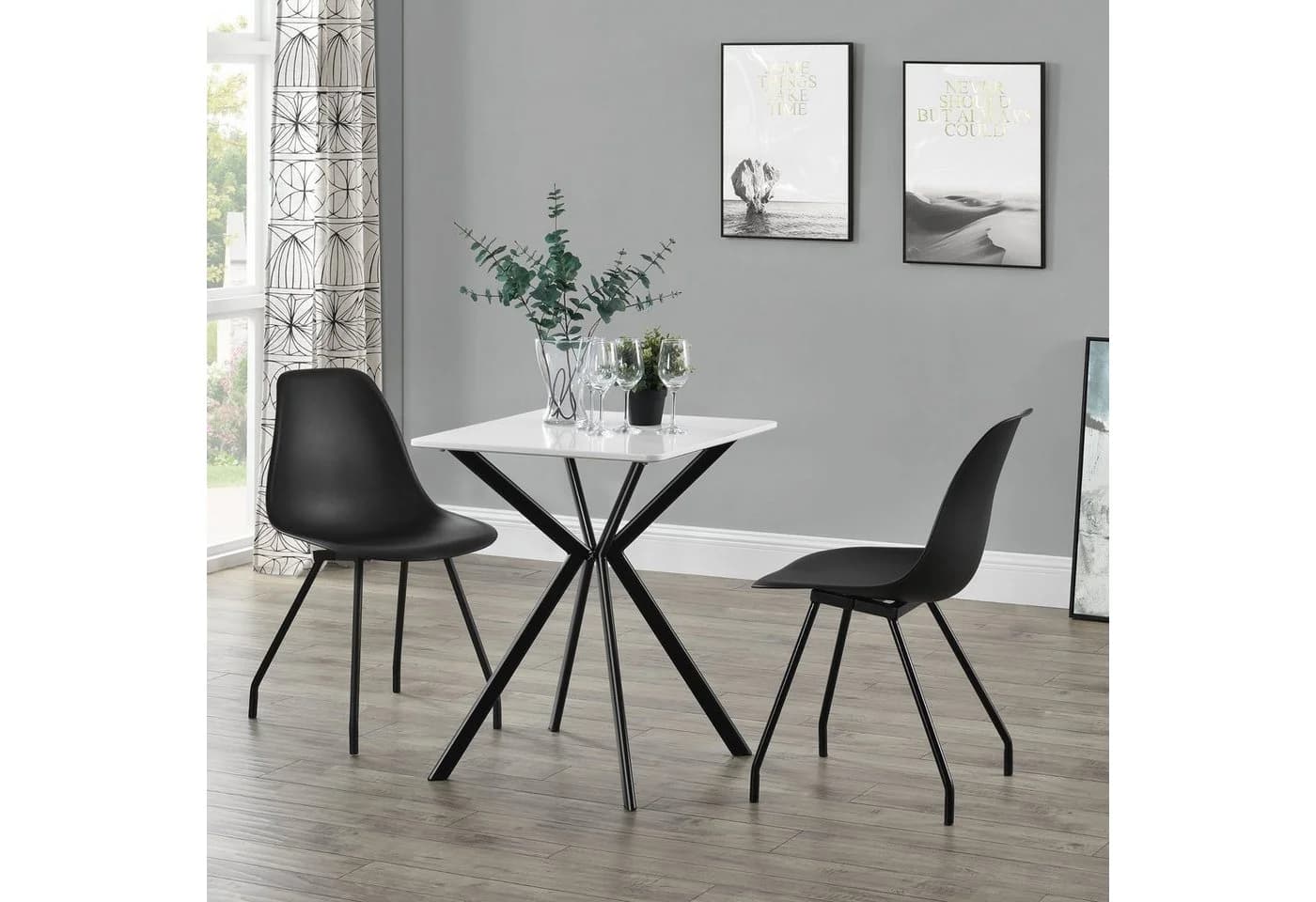 en.casa Esstisch Ankara Weiß Modern