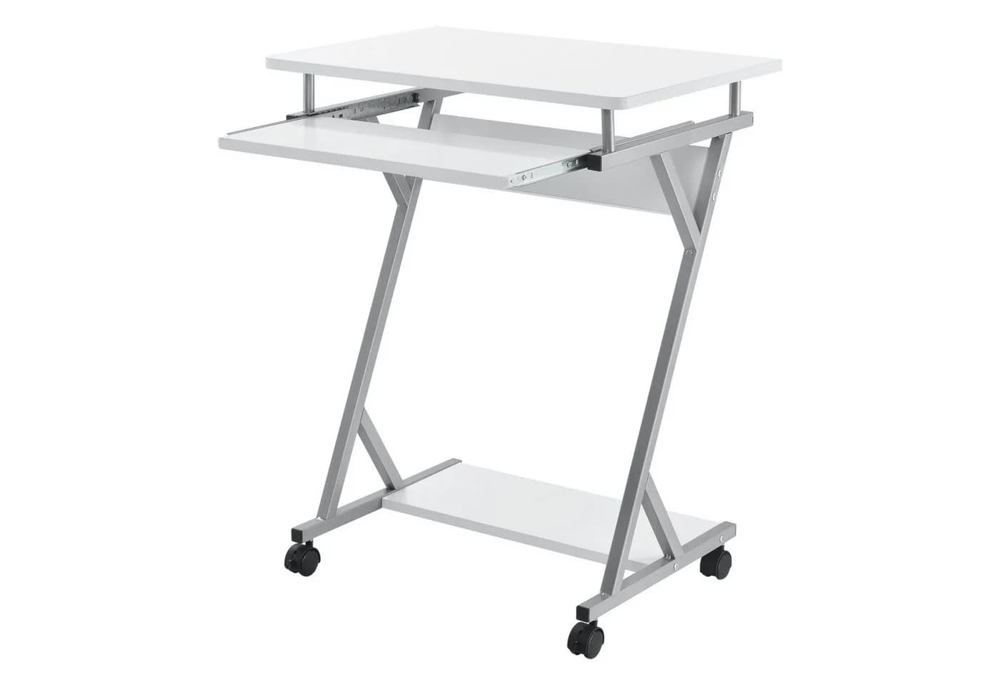 en.casa Schreibtisch »Gent« Rollbar Weiß - Bild 2