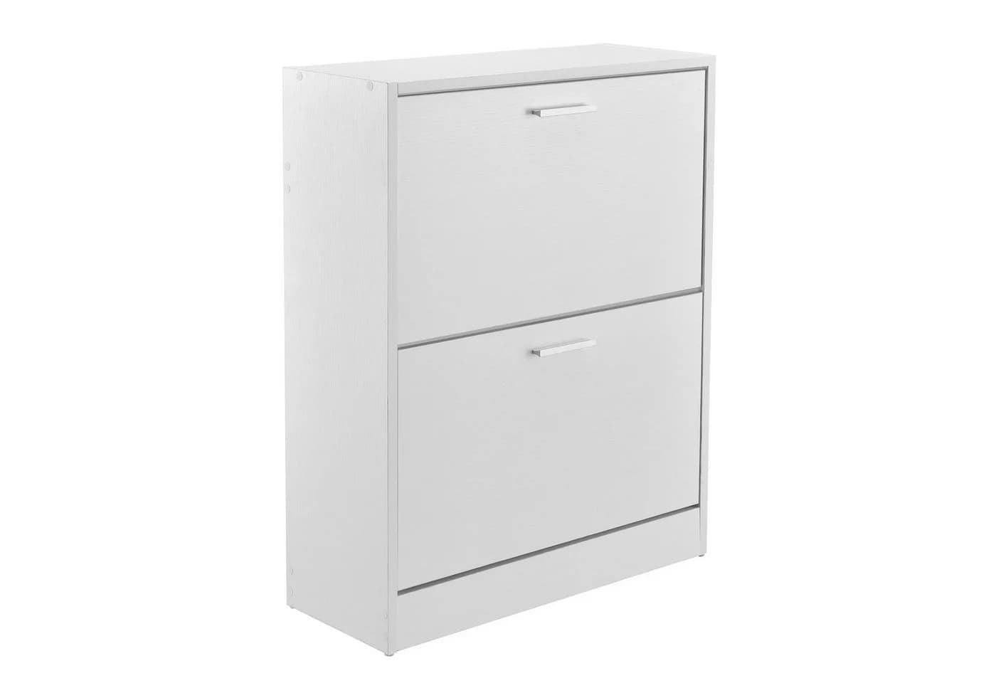 en.casa Schuhschrank Sykkylven Weiß Schuhkipper - Bild 2