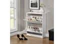 en.casa Schuhschrank Sykkylven Weiß Schuhkipper Bild 3