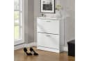 en.casa Schuhschrank Sykkylven Weiß Schuhkipper Bild 4
