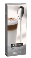 PURESIGNS Latte-Macchiato-Löffel ONE Extra Silber 6er Set Bild 4