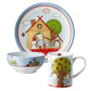 PURESIGNS Kindergeschirr-Set FERME 3-tlg. Bunt Porzellan Bild 2
