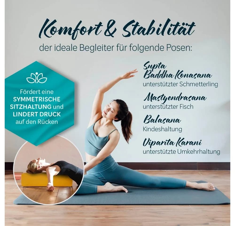 #DoYourYoga Yogakissen Paravati Gelb Bio-Buchweizen - Bild 4