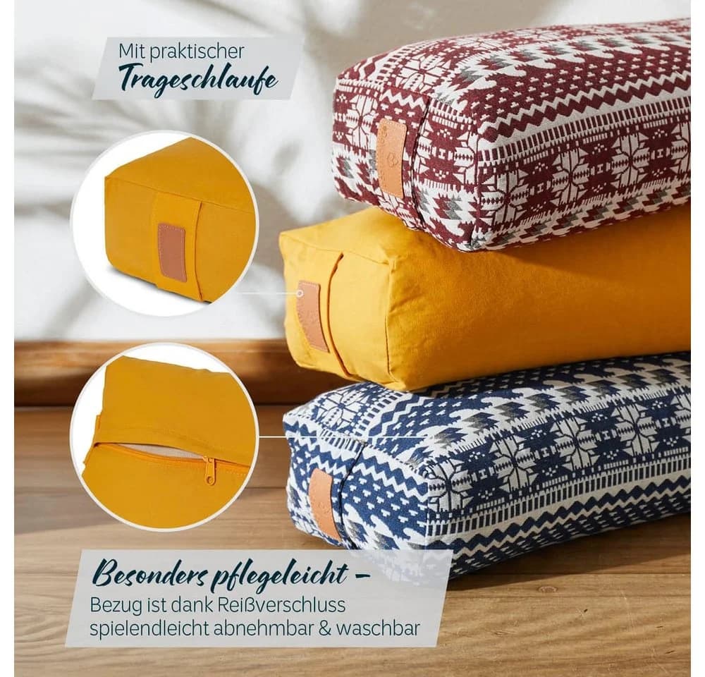#DoYourYoga Yogakissen Paravati Gelb Bio-Buchweizen - Bild 5