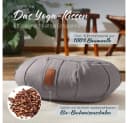 #DoYourYoga Yoga Bolster Zafu Halbmondkissen Grau Bild 1