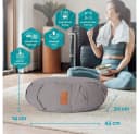 #DoYourYoga Yoga Bolster Zafu Halbmondkissen Grau Bild 4