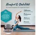 #DoYourYoga Yoga Bolster Zafu Halbmondkissen Grau Bild 5