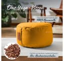 #DoYourYoga Yoga Bolster Kissen Vishnu Currygelb Bio-Buchweizen Bild 1