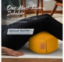 #DoYourYoga Yoga Bolster Kissen Vishnu Currygelb Bio-Buchweizen Bild 3