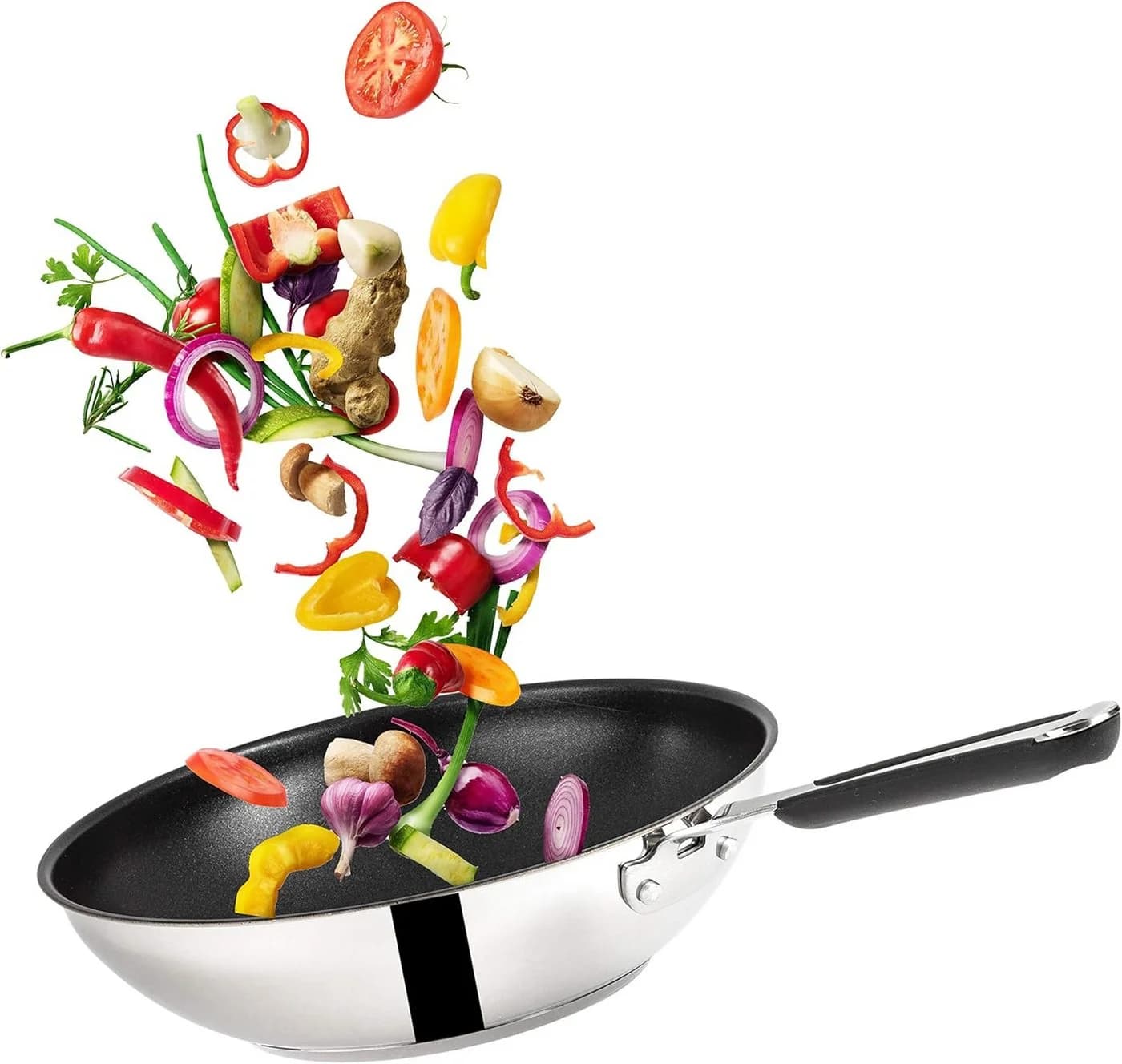 Tefal Wok Jamie Oliver E30 28cm Edelstahl Antihaft Induktion - Bild 4
