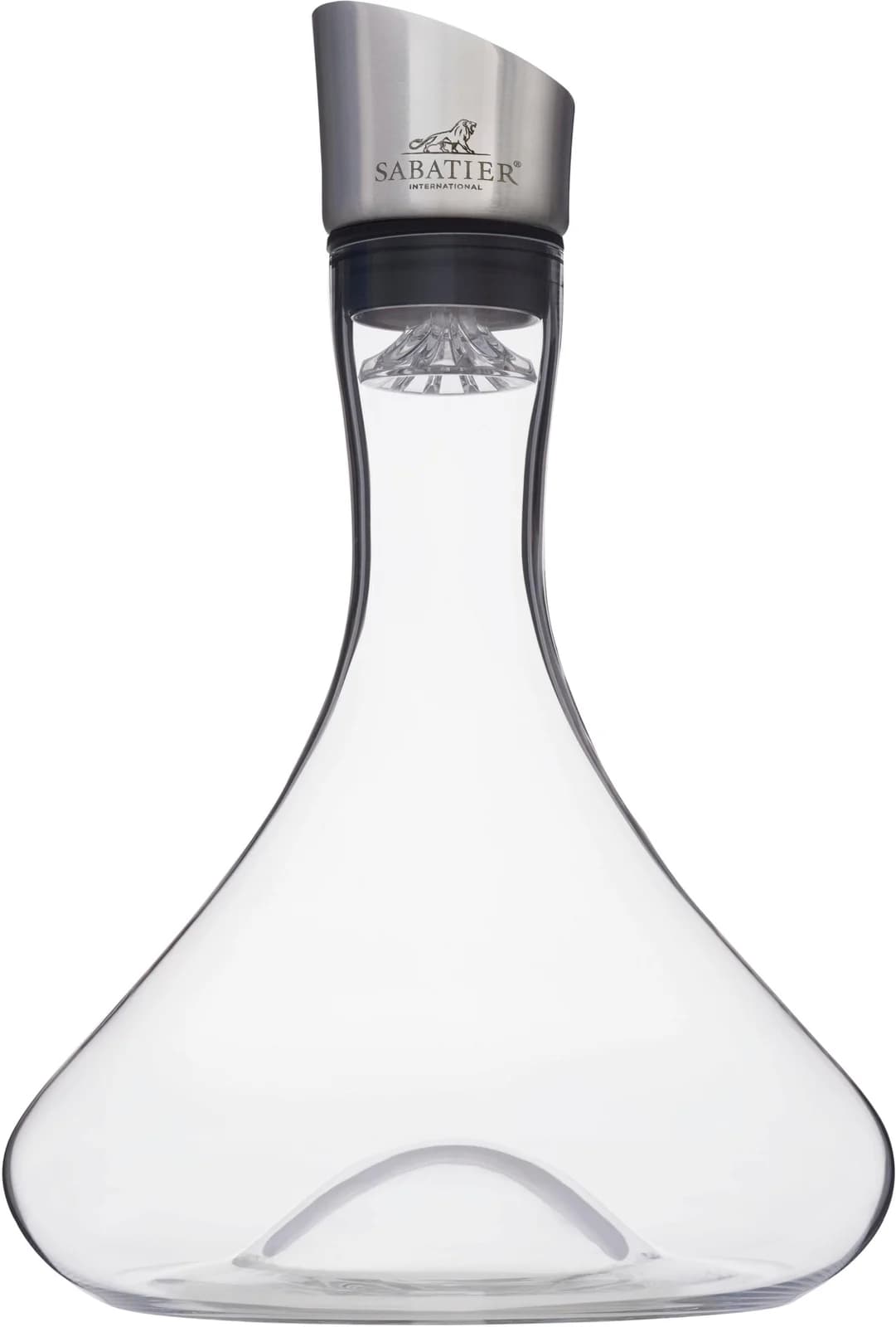 SABATIER Brasserie Dekanter 1,8 L transparent mit Weinbelüfter