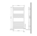 LuxeBath Badheizkörper Sahara Elektrisch 1200W Weiß Bild 1