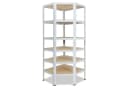 shelfplaza HOME Eckregal Weiß Metall Schwerlast 6 Böden Bild 2