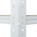 shelfplaza HOME Eckregal Weiß Metall Schwerlast 6 Böden Bild 3
