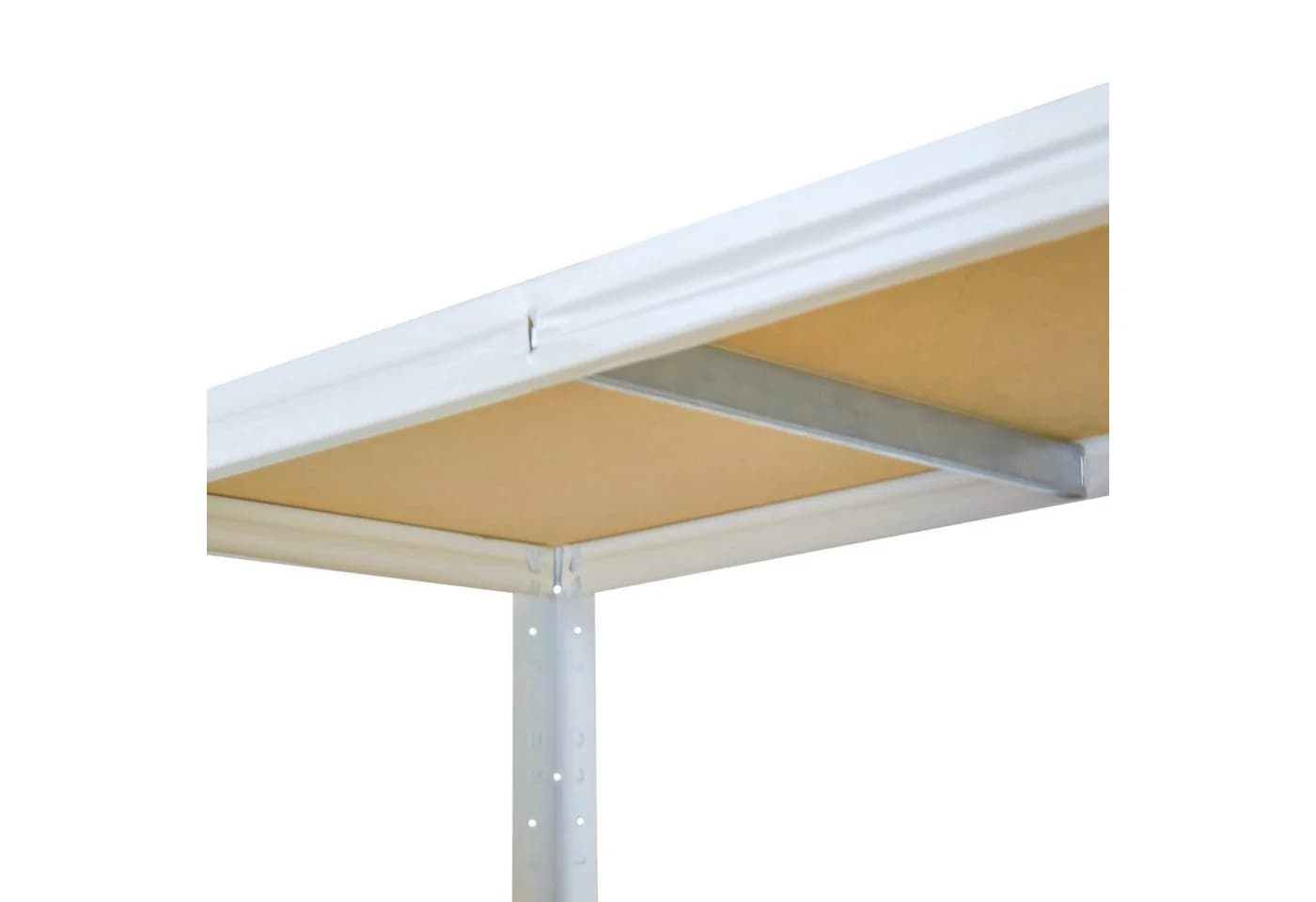 shelfplaza Schwerlastregal HOME 6 Böden Weiß Stahl