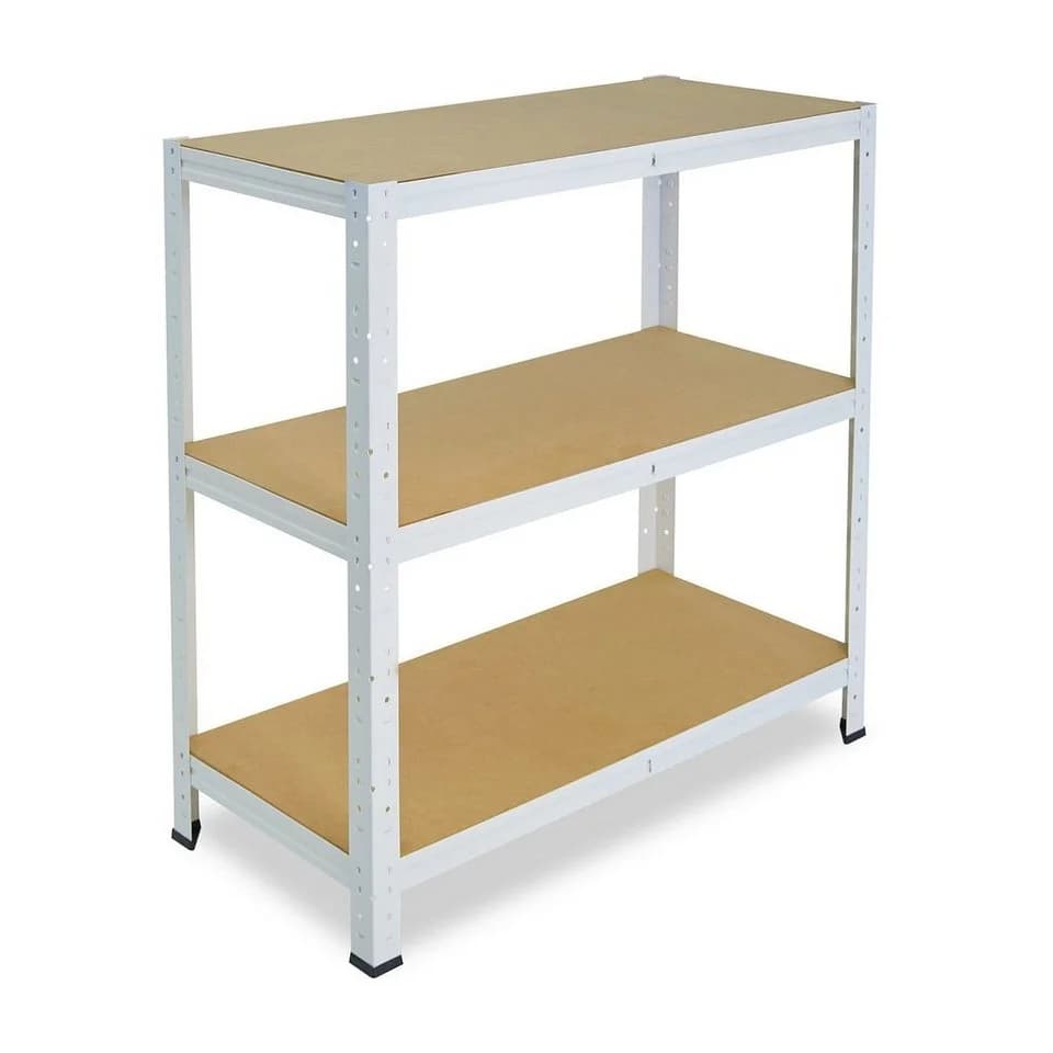 shelfplaza Schwerlastregal HOME 90x60x50cm Weiß 3 Böden - Bild 2