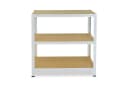 shelfplaza Schwerlastregal HOME 90x60x50cm Weiß 3 Böden Bild 4