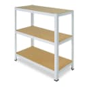 shelfplaza Schwerlastregal HOME 90x60x50cm Weiß 3 Böden Bild 5