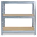 shelfplaza Schwerlastregal PROFI 90x70x30cm verzinkt 3 Böden Bild 4