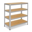 shelfplaza Schwerlastregal HOME 90x120x40cm verzinkt 4 Böden Bild 2