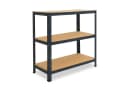shelfplaza Schwerlastregal HOME Anthrazit 3 Böden Bild 2