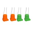 Vedes Dino-Füße Laufdosen 2er Set Kinder Stelzen Orange/Grün Bild 1