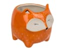 Fuchs Blumentopf aus Keramik mit Übertopf-Funktion Bild 2