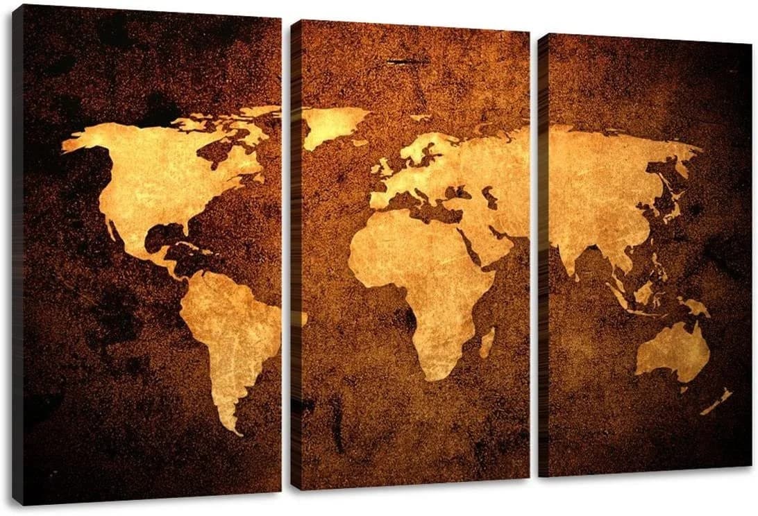 Visario 3er Leinwandbild Set Gerahmt 150x90 cm