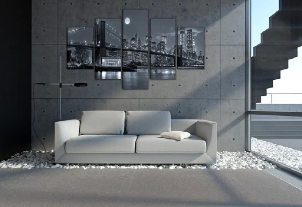 Visario Leinwandbild gerahmt 200x100 cm Set