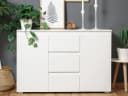 Finori Kommode 120x80x40 cm Weiß Matt Bild 1