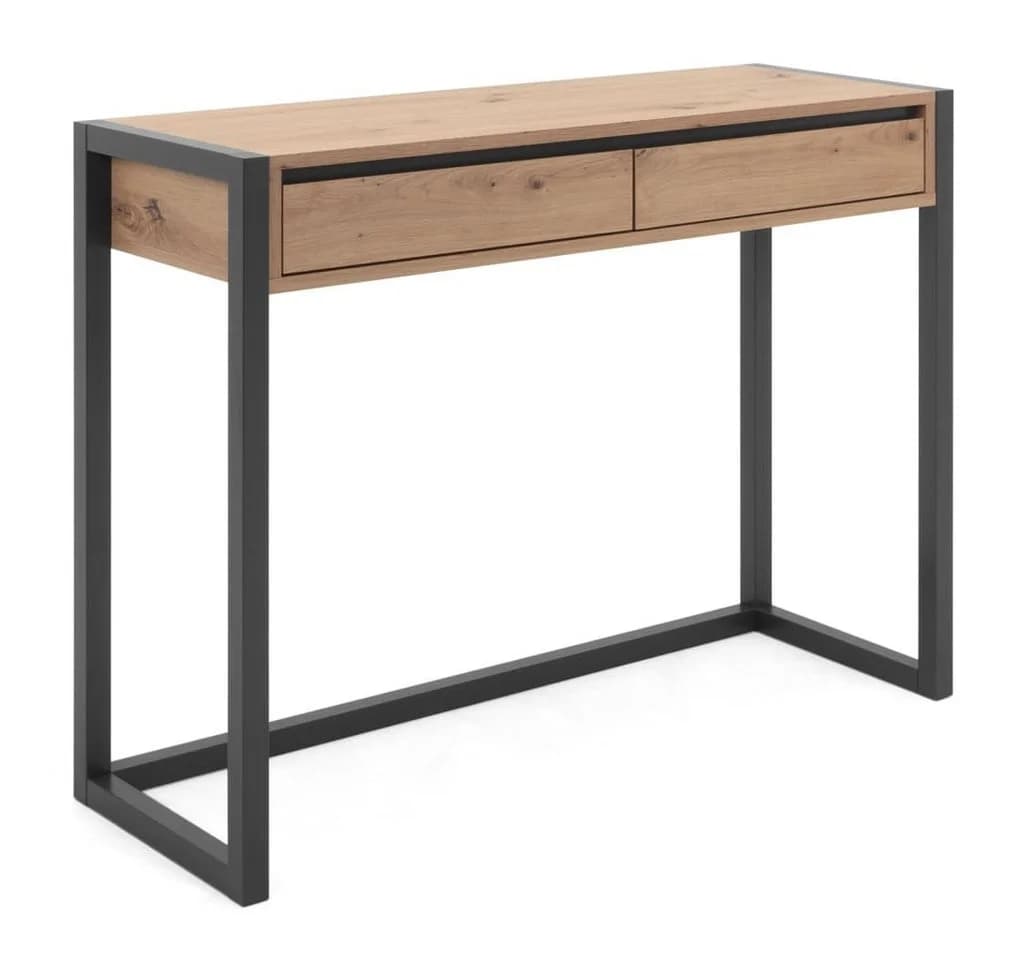 Mid.you Konsolentisch Denver 44 Artisan-Eiche Anthrazit mit 2 Schubladen - Bild 3