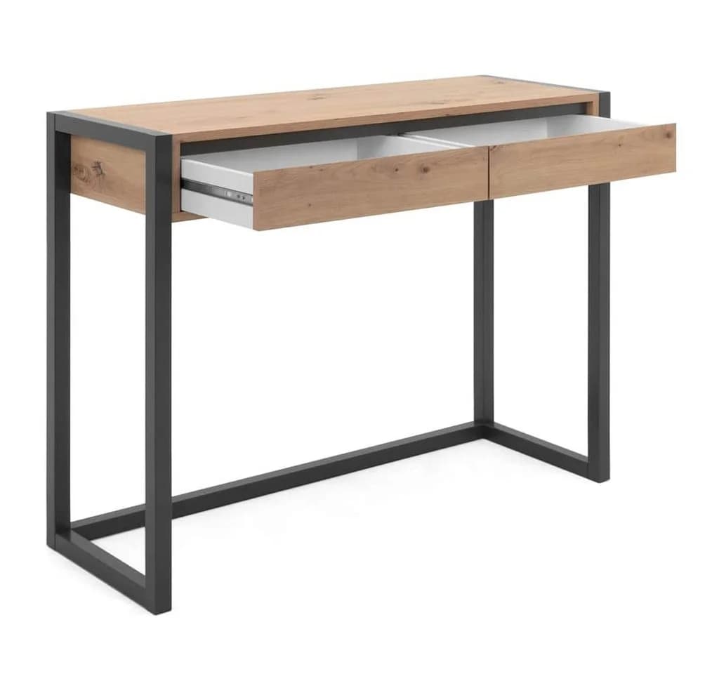 Mid.you Konsolentisch Denver 44 Artisan-Eiche Anthrazit mit 2 Schubladen - Bild 4