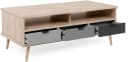 Finori Epik 54 Couchtisch Modern Braun Grau 3 Schubladen Bild 1