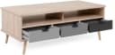 Finori Epik 54 Couchtisch Modern Braun Grau 3 Schubladen Bild 3