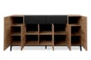 Finori Sideboard Artisan Eiche Schwarz 180 cm Bild 1