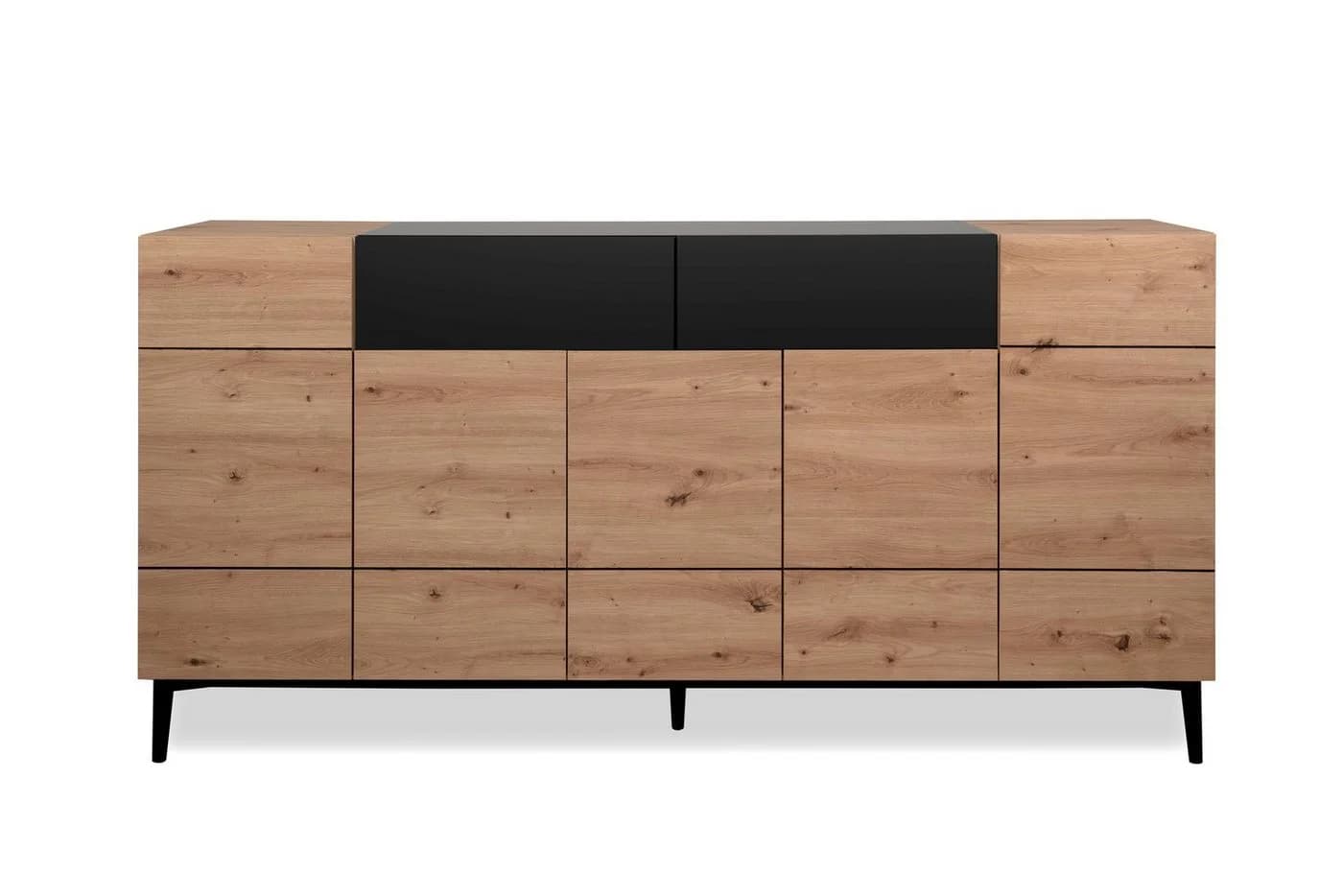 Finori Sideboard Artisan Eiche Schwarz 180 cm - Bild 2