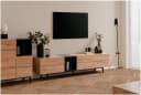 Finori TV-Board Artisan Oak Schwarz mit flexiblem Stauraum Bild 1