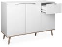 Finori Kommode Weiß Sonoma Eiche Modern Metallgriffe Bild 3