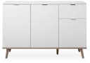 Finori Kommode Weiß Sonoma Eiche Modern Metallgriffe Bild 4
