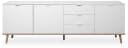 Finori Sideboard Weiß Sonoma Eiche Modern 200 cm Bild 4