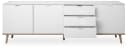 Finori Sideboard Weiß Sonoma Eiche Modern 200 cm Bild 5