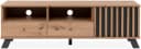Mid.you Lowboard Anthrazit Eiche Artisan Metall 2 Schubladen Bild 2
