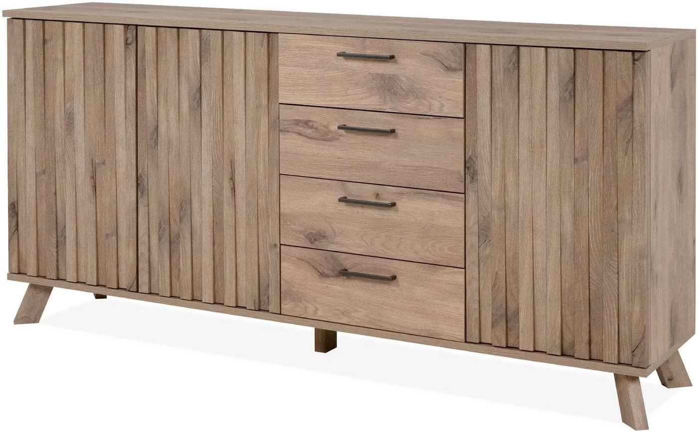 Finori Sideboard Wellington 51A Schwedeneiche Push-to-Open 3D-Reliefoptik - Bild 2