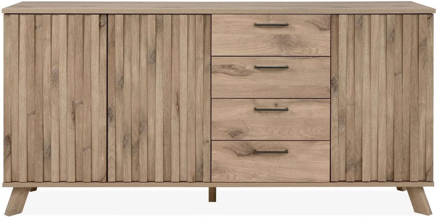Finori Sideboard Wellington 51A Schwedeneiche Push-to-Open 3D-Reliefoptik - Bild 3